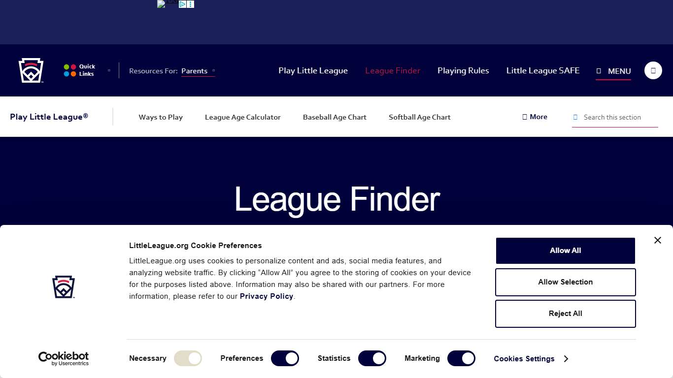 League Finder - Little League